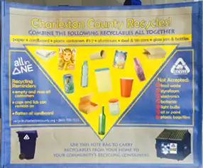 Charleston County Recycles! Tote
